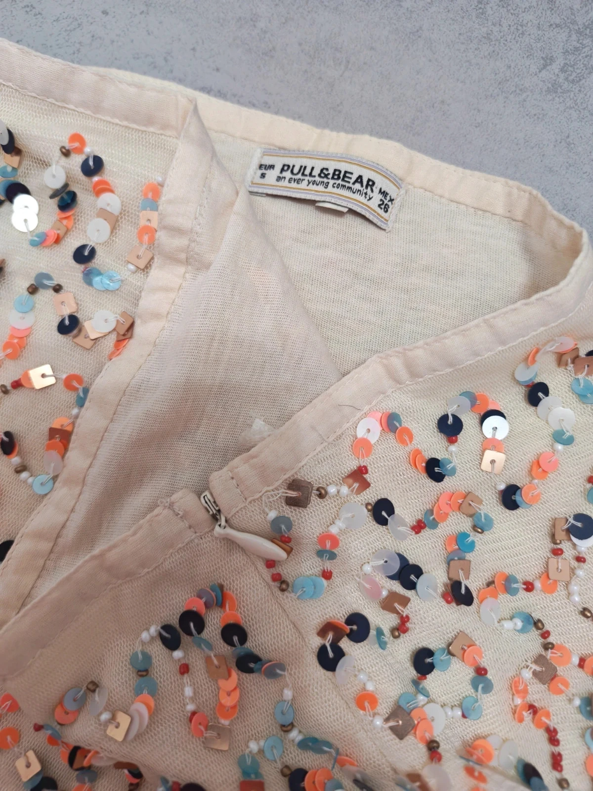 Falda corta lentejuelas - Talla S – photo 2